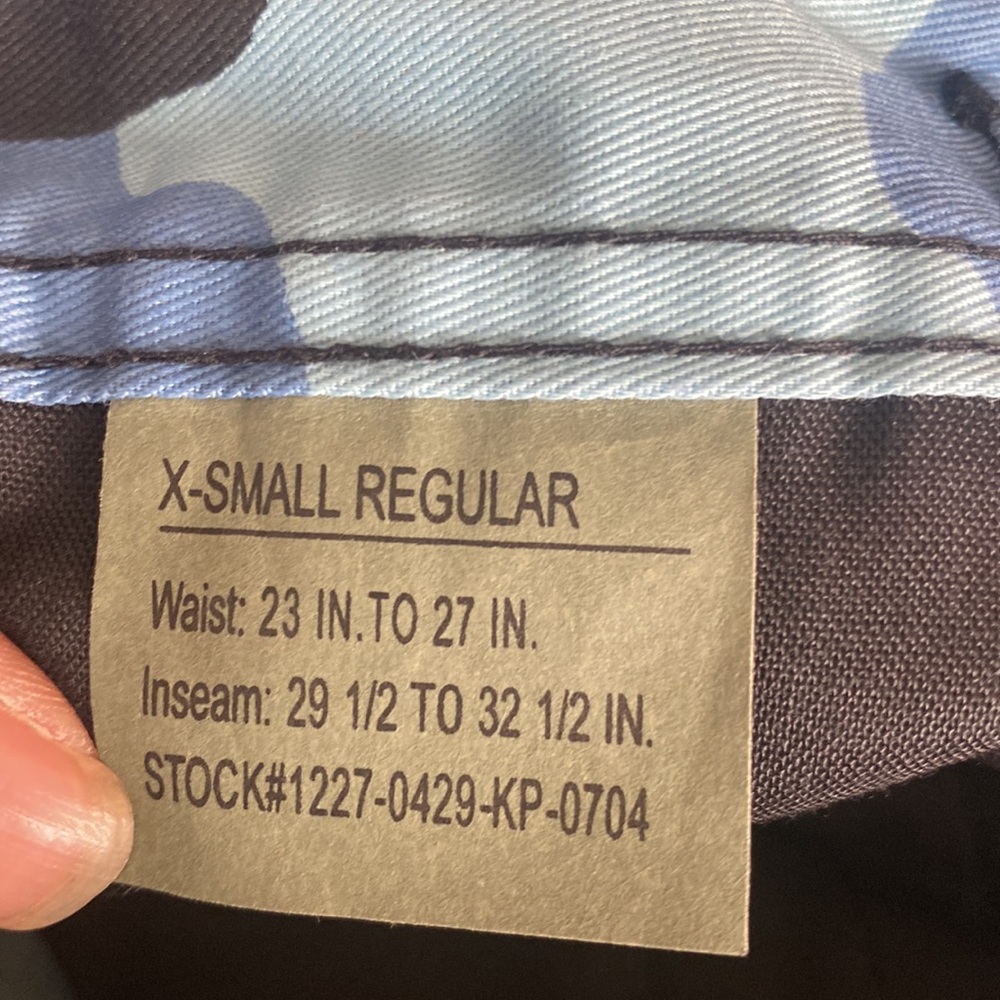 Rothco Military Sky Blue Camo High Rise Adjustable Waist Cargo Jogger Sweatpants - Picture 12 of 14